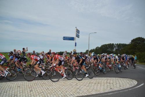 150810 Eneco Tour Wielrennen Spannenburg peloton