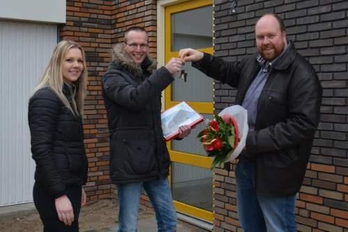 160314 Lunchen samen met de bouwer sleuteloverdracht