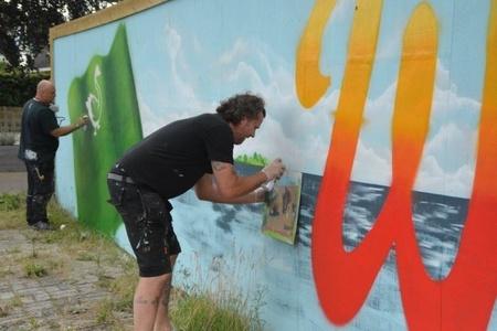 190721 Graffiti Langweer schutting