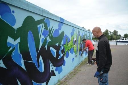 190721 Graffiti Langweer schutting