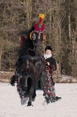 Bauke de Boer met Mark H. voor arrenslee 8721 20210213 voor Harry