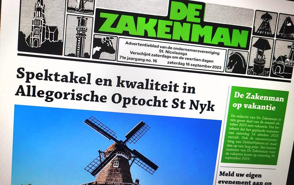 230916 DeZakenman voorpagina