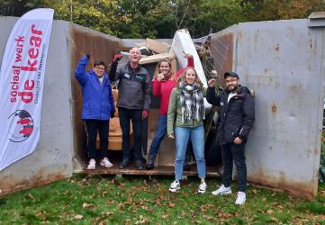 Opruimdag Boskranne/Kerklaan in Sint Nyk groot succes